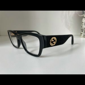 Authentic Black Gucci Eyewear (Rx Lenses)